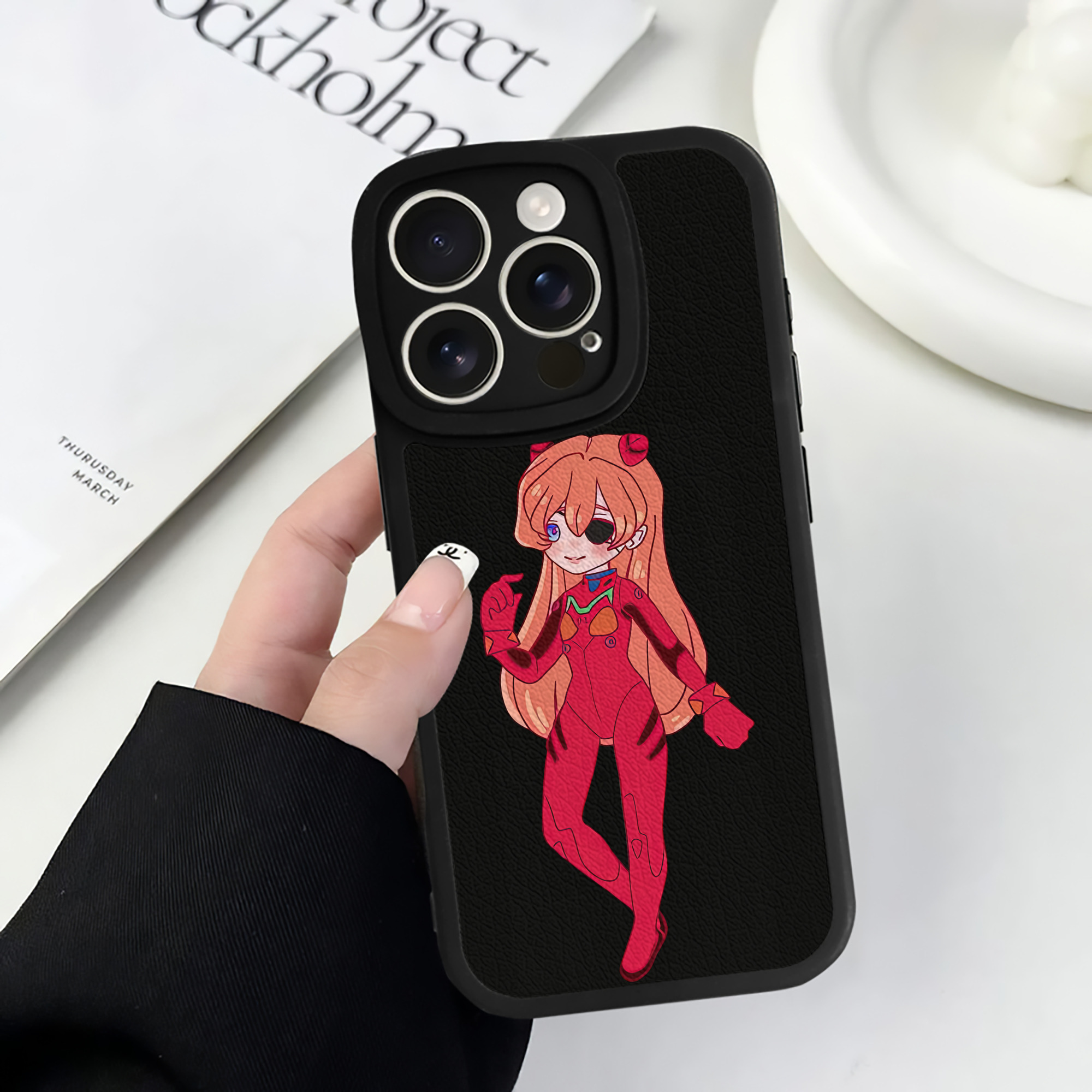 （画像用） EVA 新世紀エヴァンゲリオン 【iPhone 16シリーズ対応】シリコンスマホケース（レザー調） 材質：シリコン